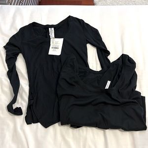 Fabletics Black Tops Bundle, Women’s XS